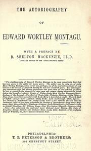 Cover of: The autobiography by Edward Wortley Montagu