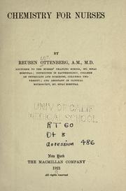 Cover of: Chemistry for nurses by Reuben Ottenberg, Reuben Ottenberg