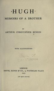 Cover of: Hugh by Arthur Christopher Benson