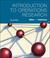 Cover of: Introduction to Operations Research