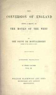 Cover of: The conversion of England by Charles de Montalembert
