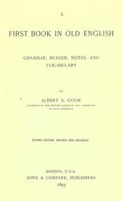 Cover of: A first book in Old English