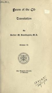 Cover of: Poem of the Cid