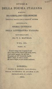 Cover of: Storia della poesia italiana