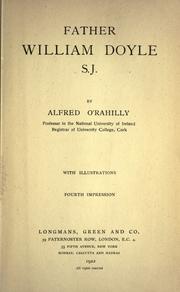 Cover of: Father William Doyle S.J. by Alfred O'Rahilly