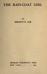 Cover of: The rain-coat girl by Jennette Lee