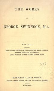 Cover of: The works of George Swinnock, M.A. by George Swinnock