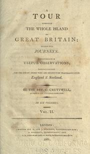 Cover of: A tour through the whole island of Great Britain by Clement Cruttwell