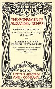 Chauvelin's will