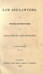 Cover of: Law and lawyers