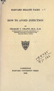 How to Avoid Infection by Charles V. Chapin
