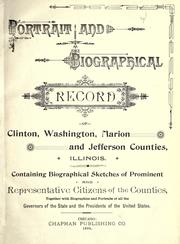 Cover of: Portrait and biographical record of Clinton, Washington, Marion and Jefferson Counties, Illinois by 