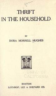 Cover of: Thrift in the household