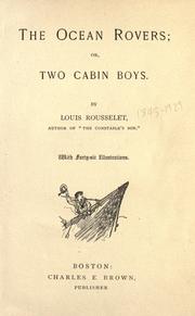 Cover of: The ocean rovers, or, Two cabin boys