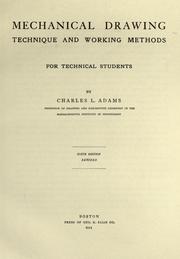 Mechanical drawing by Charles L. Adams