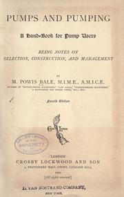 Cover of: Pumps and pumping