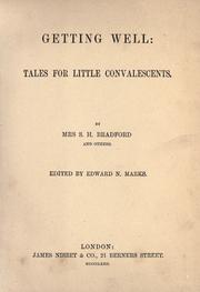 Cover of: Getting well: tales for little convalescents