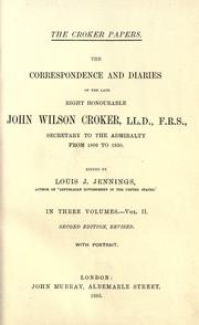 Cover of: The Croker papers by John Wilson Croker