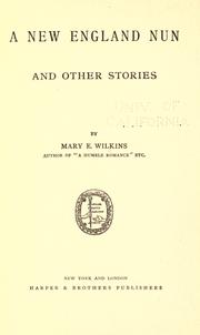 Cover of: A New England nun by Mary Eleanor Wilkins Freeman