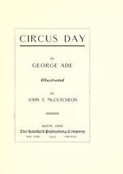 Cover of: Circus day