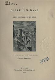 Cover of: Castilian days.