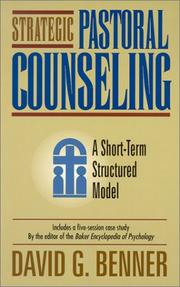 Cover of: Strategic pastoral counseling: a short-term structured model