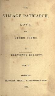 Cover of: [Elliott's poems]. by Ebenezer Elliott