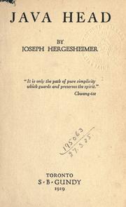 Cover of: Java Head. by Joseph Hergesheimer