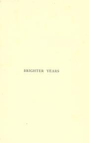 Cover of: Brighter years