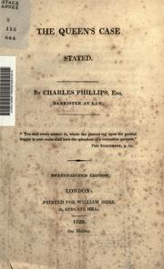 Cover of: The Queen's case stated by Phillips, Charles