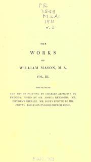 Cover of: The works of William Mason. by William Mason, William Mason