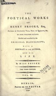 Cover of: Poetical works.: Rev. and corr. by the original MS.  With a portrait of the author and his life