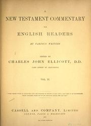 Cover of: A New Testament commentary for English readers