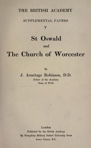 Cover of: St. Oswald and the church of Worcester.