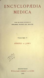 Cover of: Encyclopaedia medica