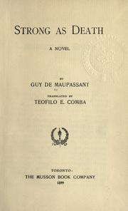 Cover of: Strong as death by Guy de Maupassant