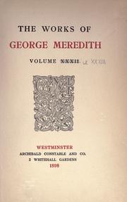 Cover of: The works of George Meredith. by George Meredith