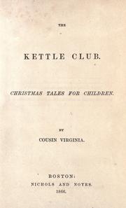 Cover of: The kettle club: Christmas tales for children