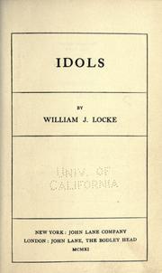 Idols by William John Locke