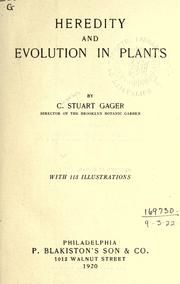 Cover of: Heredity and evolution in plants.