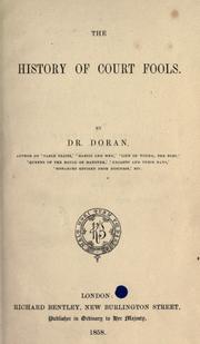 Cover of: The history of court fools by Doran Dr., Doran Dr.