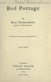 Cover of: Red pottage by Mary Cholmondeley