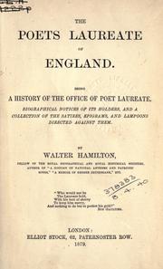 Cover of: The poets laureate of England. by Hamilton, Walter, Hamilton, Walter