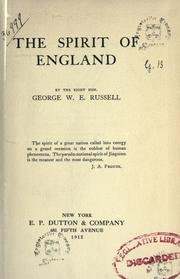 Cover of: The spirit of England by George William Erskine Russell