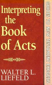 Cover of: Interpreting the book of Acts