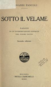 Cover of: Sotto il velame: saggio di un'interpretazione generale del poema sacro.