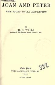 Joan and Peter by H. G. Wells