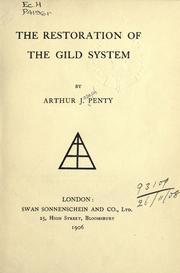 Cover of: Restoration of the Gild System.