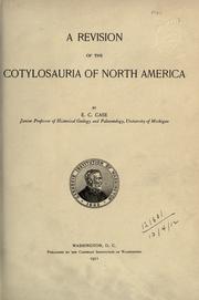 Cover of: A revision of the Cotylosauria of North America