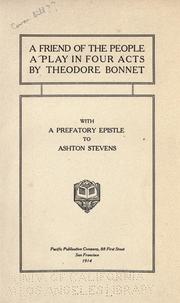 A friend of the people by Theodore F. Bonnet